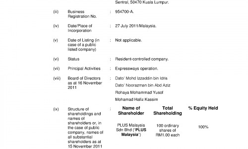 Projek Lebuhraya Usahasama Berhad Plus Imtn Sukuk Rm23 35 Billion Principal Terms And Conditions Islamicmarkets Com