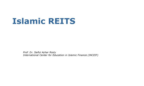 Islamic REITS - IslamicMarkets.com